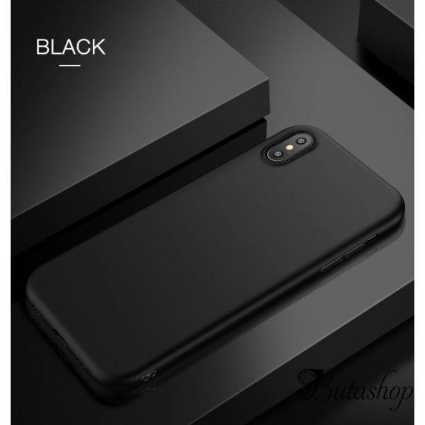 РАСПРОДАЖА! Чехол для Iphone XS / Iphone X / Iphone 10 из тонкого матового TPU черный - www.butashop.com