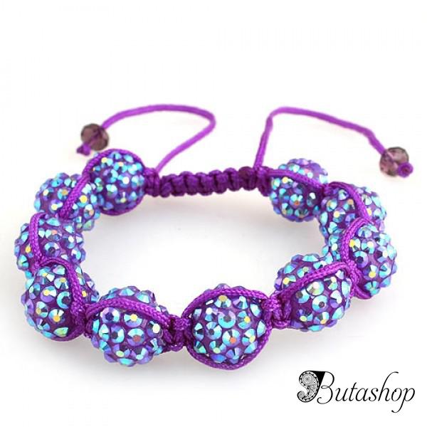 РАСПРОДАЖА! Тканный браслет с бусинами и стразами - www.butashop.com