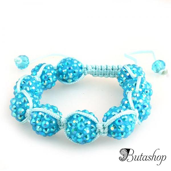 РАСПРОДАЖА! Тканный браслет с бусинами и стразами - www.butashop.com