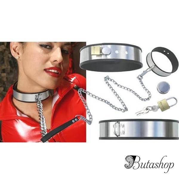 Стальной современный ошейник - www.butashop.com
