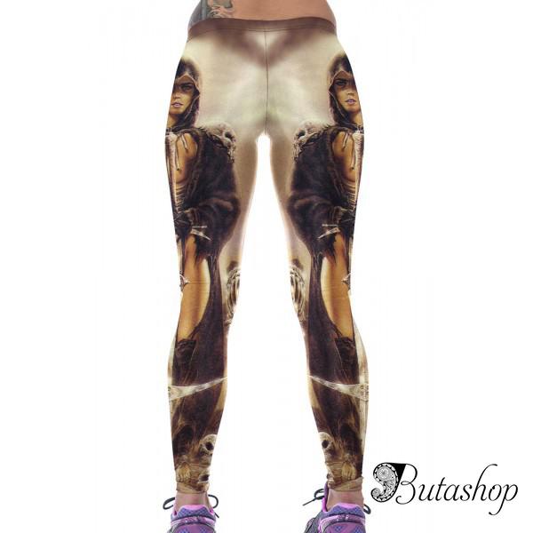 Леггинсы с принтом Barbarian Princess - www.butashop.com