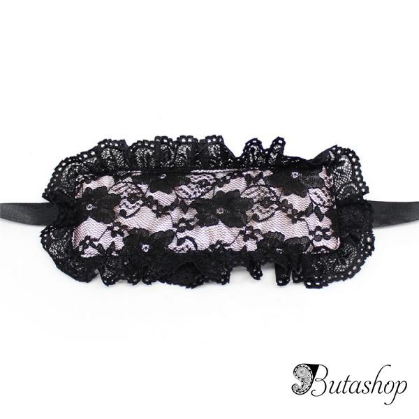 Ажурная маска фиолетовая - www.butashop.com