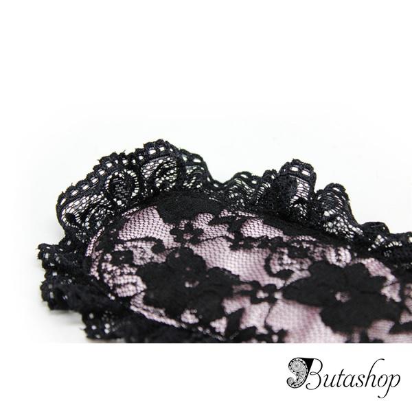 Ажурная маска фиолетовая - www.butashop.com