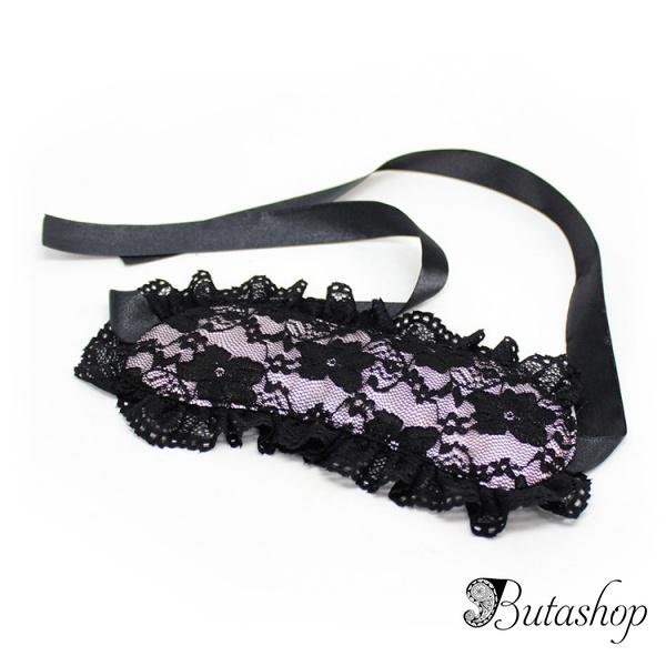 Ажурная маска фиолетовая - www.butashop.com
