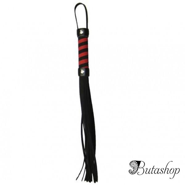 Строгая кожаная плеть для ролевых и BDSM игр - www.butashop.com