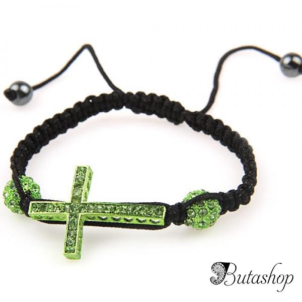 РАСПРОДАЖА! Тканный браслет с крестиком - www.butashop.com