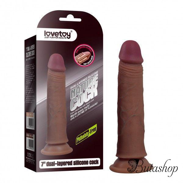 Фаллос на присоске 7 Dual-Layered Silicone Cock - www.butashop.com