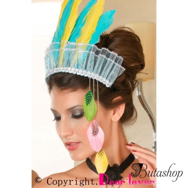 Перьевое украшение на голову - www.butashop.com