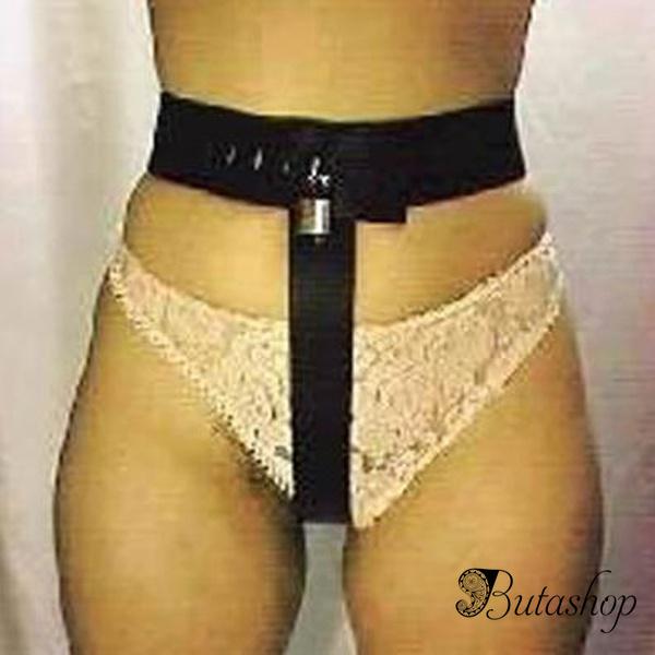 Сексуальный черный пояс верности - www.butashop.com