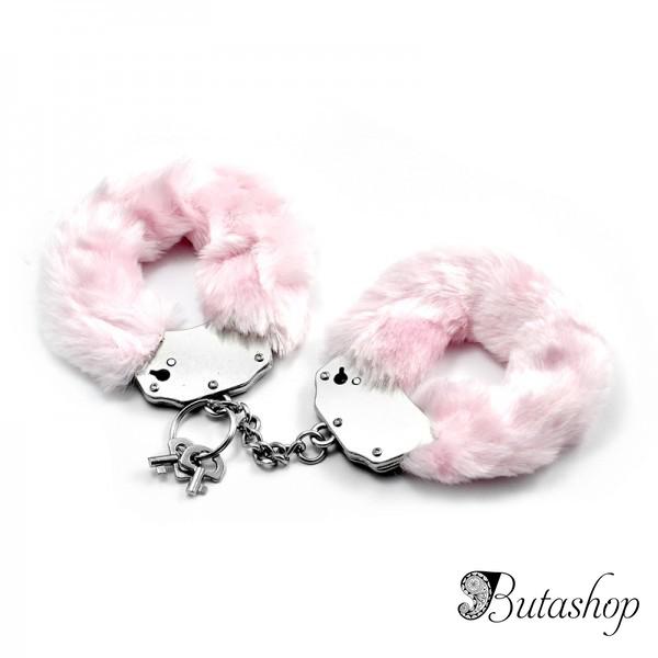 Металлические наручники с мягкими плюшевыми чехлами - www.butashop.com