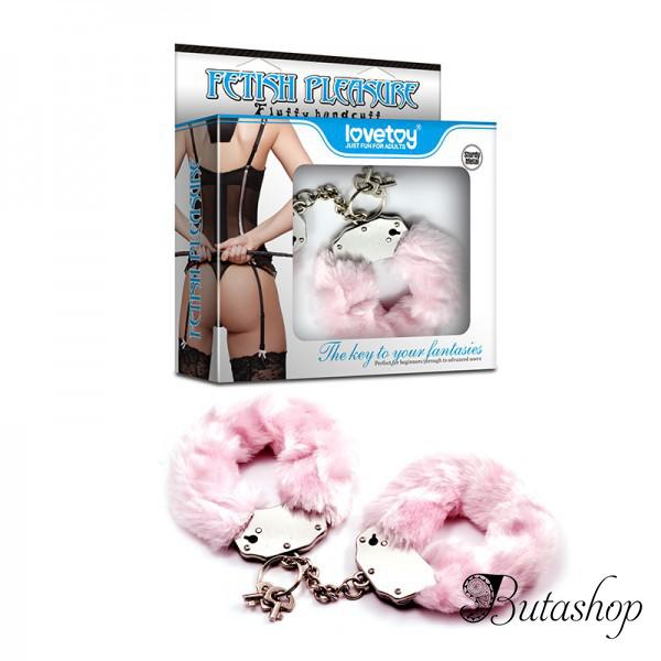Металлические наручники с мягкими плюшевыми чехлами - www.butashop.com