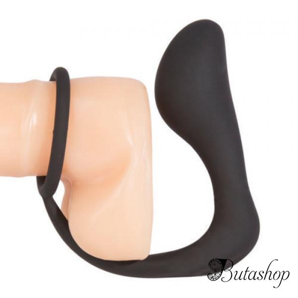 Силиконовое кольцо + анальная пробка массажер - www.butashop.com