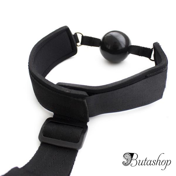 Фиксаторы Fetish Fantasy Series Gag & Wrist Restraint черные - www.butashop.com