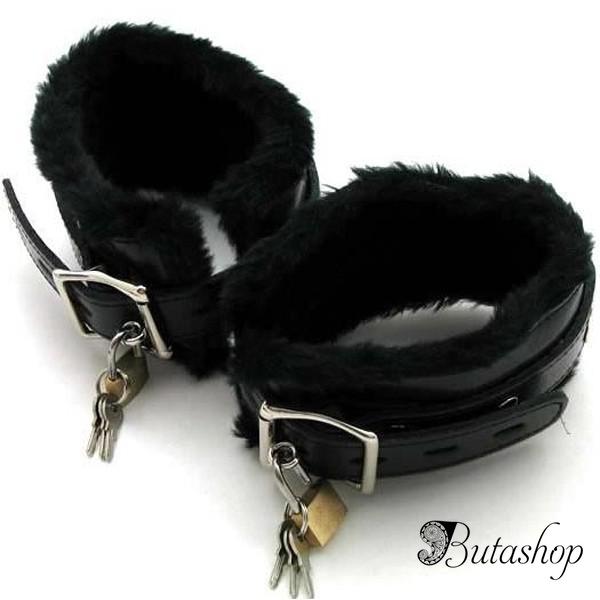 Черные наножники с мехом - www.butashop.com