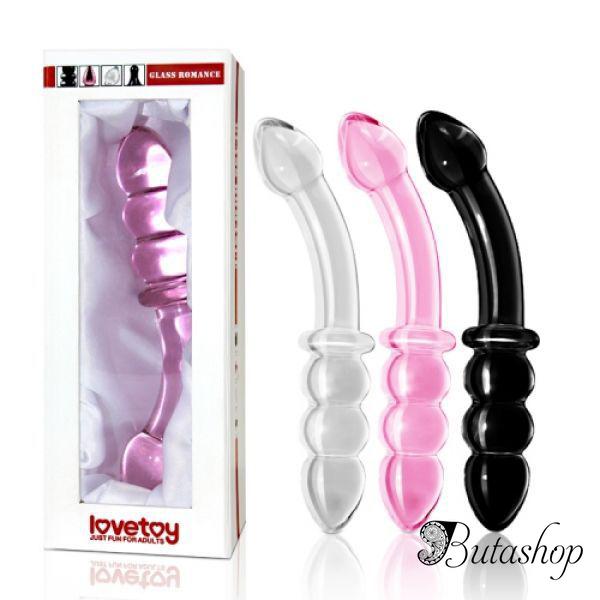 Фаллоимитатор Glass Romance из черного стекла - www.butashop.com