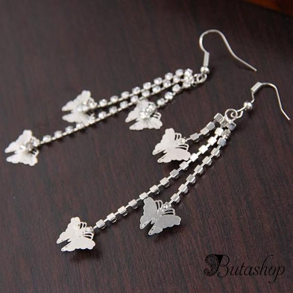 РАСПРОДАЖА! Модные серьги с бабочками - www.butashop.com