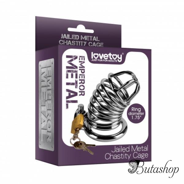 Стальное устройство целомудрия Jailed Cage - www.butashop.com