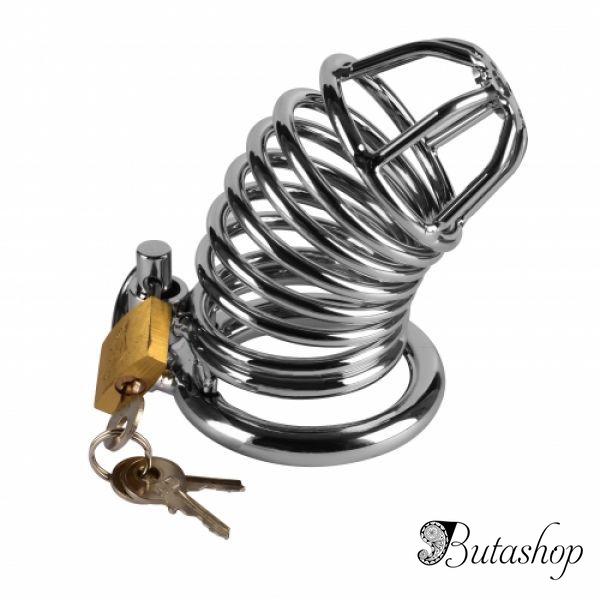 Стальное устройство целомудрия Jailed Cage - www.butashop.com