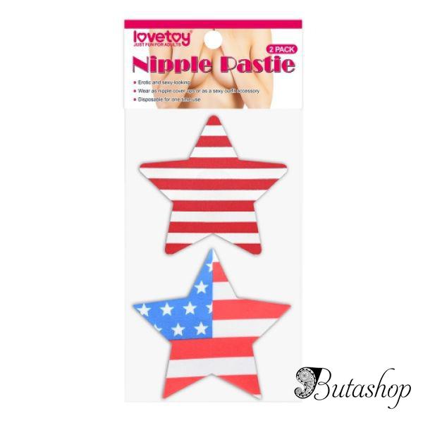 Яркие стикини с бело красными полосами и звездами (2 Pack) - www.butashop.com