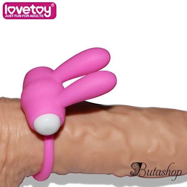 Розовое эрекционное кольцо с вибрацией Power Clit Cockring Rabbit - www.butashop.com