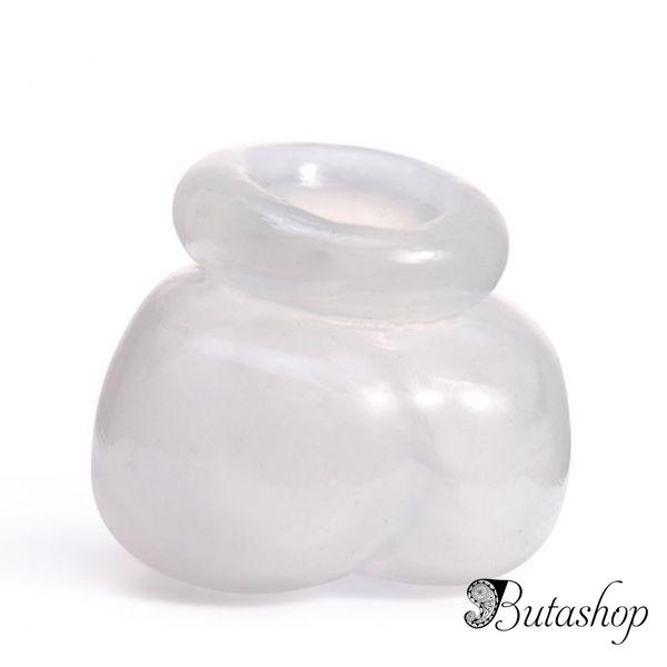 Прозрачный силиконовый фиксатор для яичек - www.butashop.com