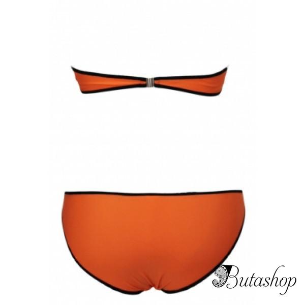 Яркий персиковый купальник Triangl - www.butashop.com