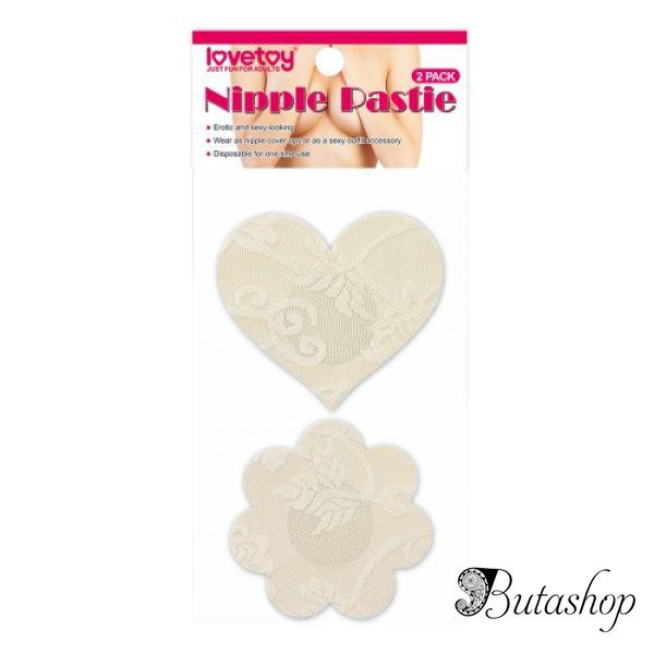 Стикини кружевное пирожное с сердечком и цветком (2 шт) - www.butashop.com