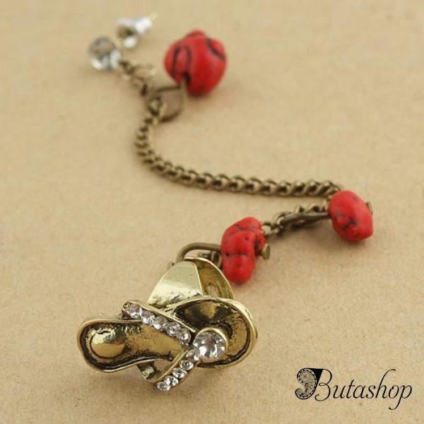 РАСПРОДАЖА! Уникальная серьга на цепочке - www.butashop.com