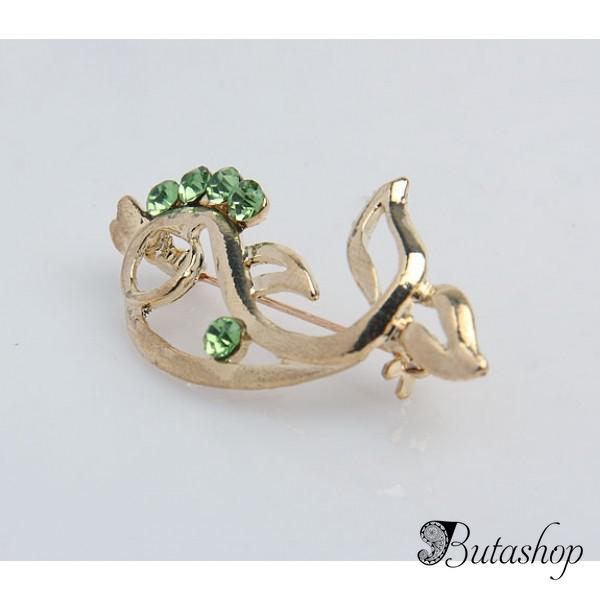 РАСПРОДАЖА! Брошь - Золотой дельфин - www.butashop.com