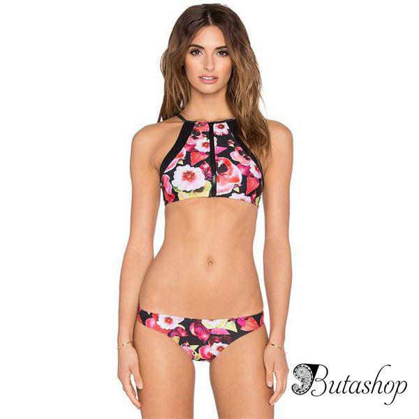 Цветочный танкини купальник - www.butashop.com