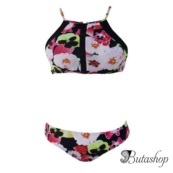 Цветочный танкини купальник - www.butashop.com
