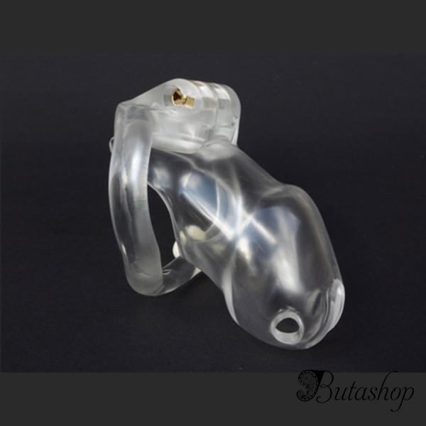 Мужской пояс верности Holy Trainer V2 Small - прозрачный - www.butashop.com