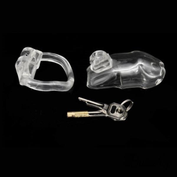 Мужской пояс верности Holy Trainer V2 Small - прозрачный - www.butashop.com