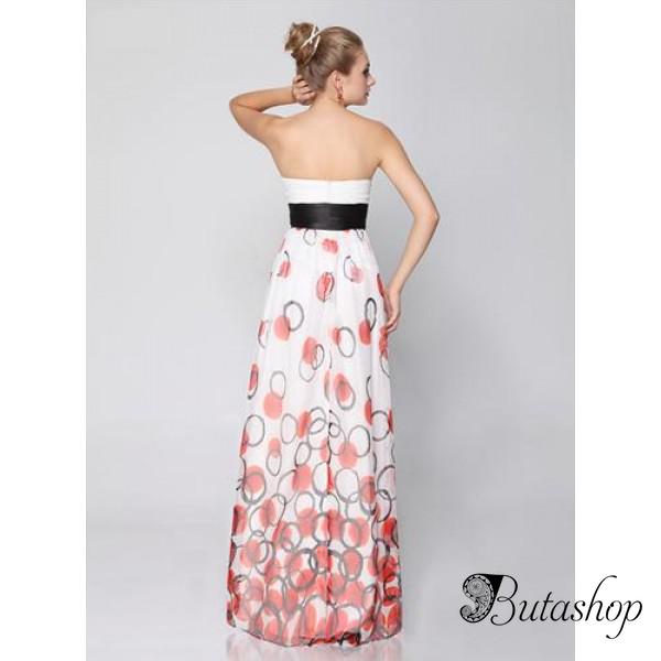 РАСПРОДАЖА! Платье без бретель с красной розой - www.butashop.com