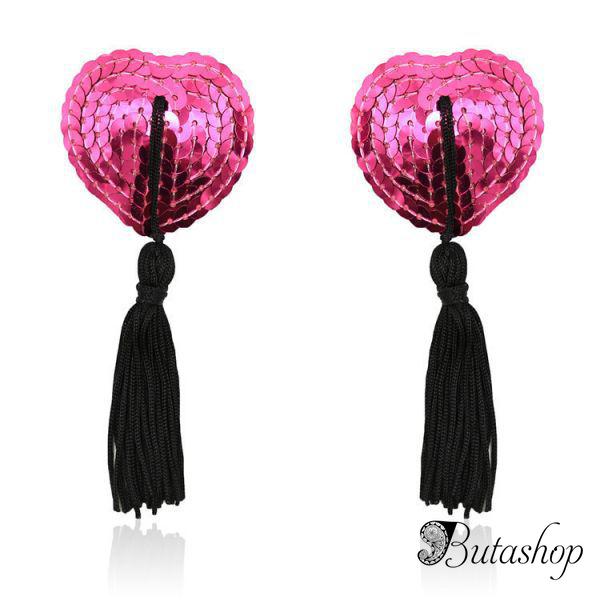 Стикини розовые с паетками - www.butashop.com