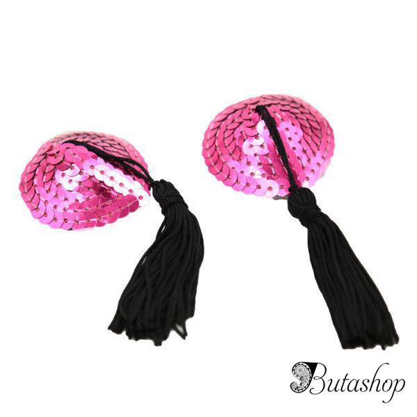 Стикини розовые с паетками - www.butashop.com