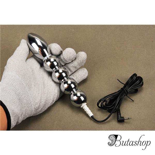 Электро-секс c анально-вагинальным штекером - www.butashop.com