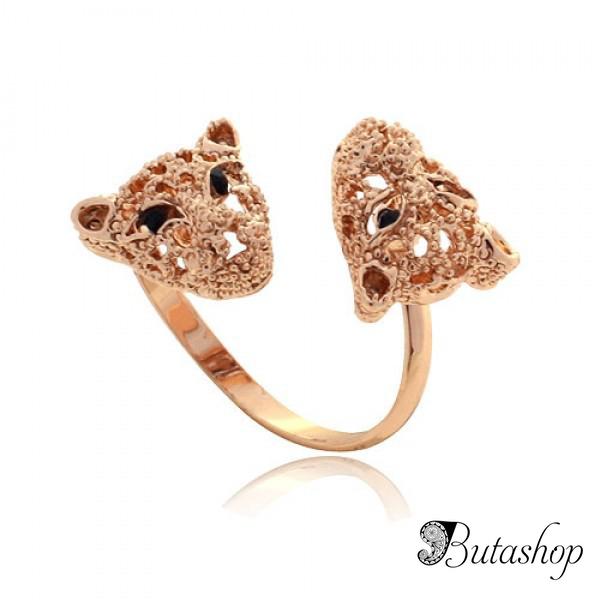 РАСПРОДАЖА! Кольцо с леопардами и стразами - www.butashop.com