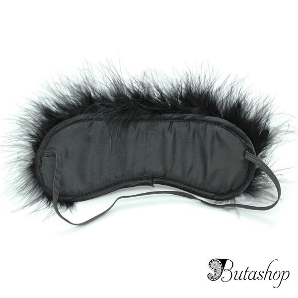 Леопардовая маска с пушком - www.butashop.com