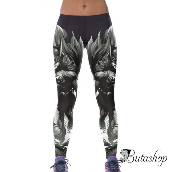 Стильные леггинсы с принтом Бэтмена - www.butashop.com