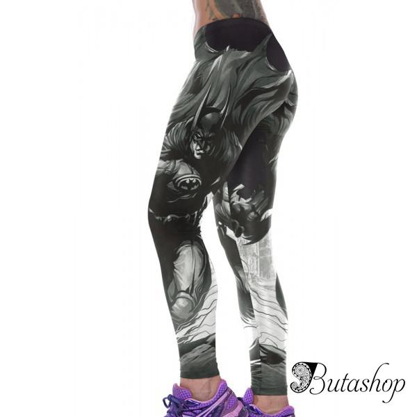 Стильные леггинсы с принтом Бэтмена - www.butashop.com