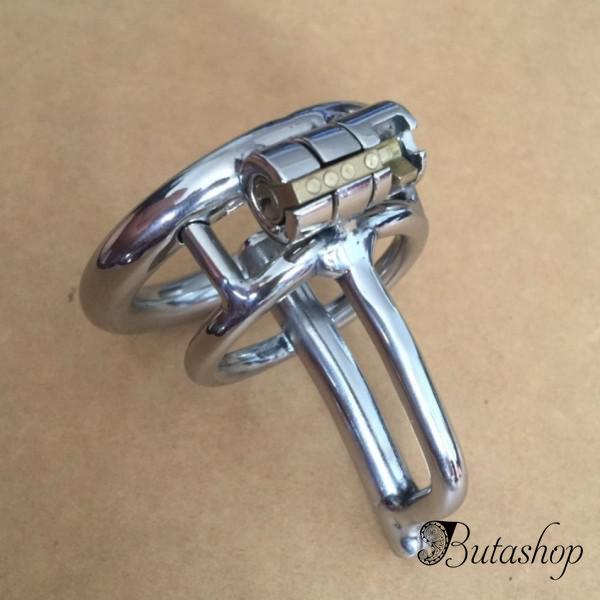 Катетер для пениса с колечком серебристого цвета - www.butashop.com