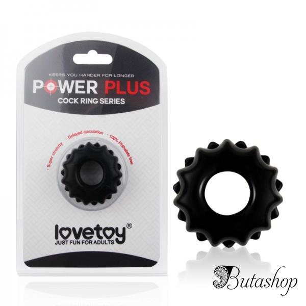 Чёрное эрекционное кольцо для пениса Power Plus - www.butashop.com