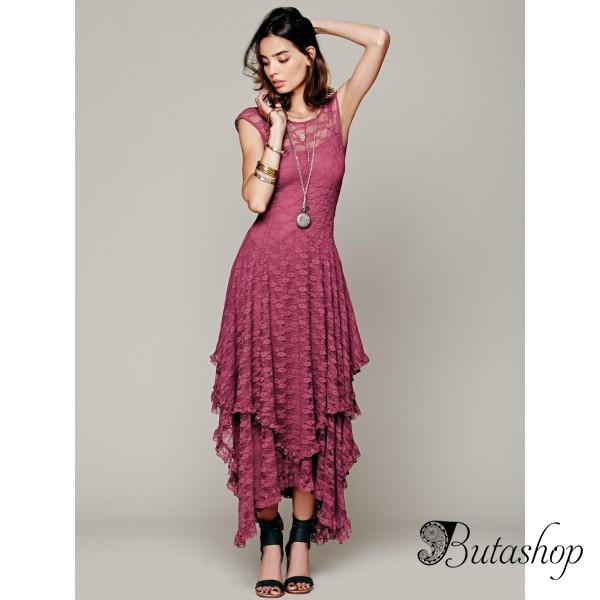 Платье Maxi розовое - www.butashop.com