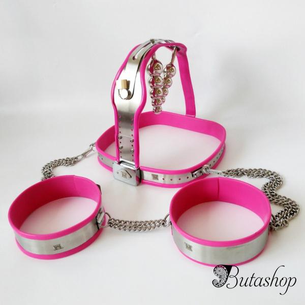 Розовый пояс верности для женщин - www.butashop.com
