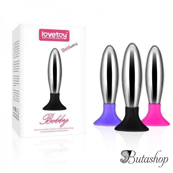 Анальная втулка Bobby с силиконовой вставкой - www.butashop.com