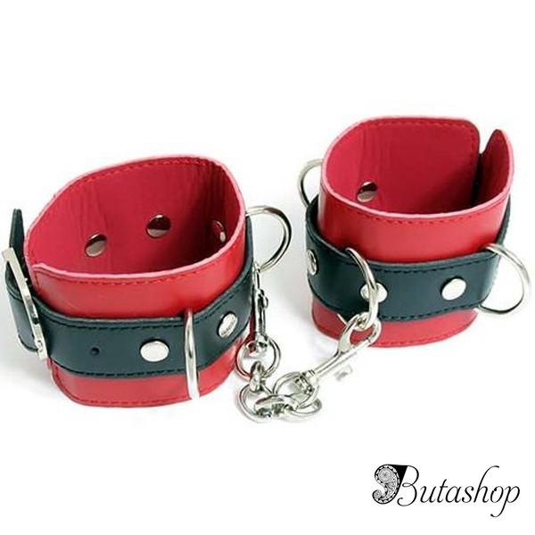 Черно-красные наручники - www.butashop.com