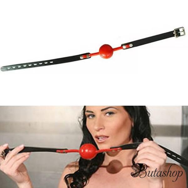 кляп с красным силиконовым шариком - www.butashop.com