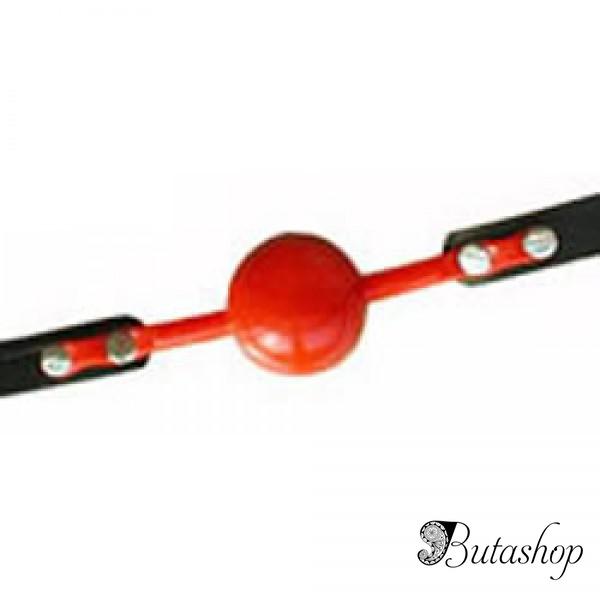 кляп с красным силиконовым шариком - www.butashop.com