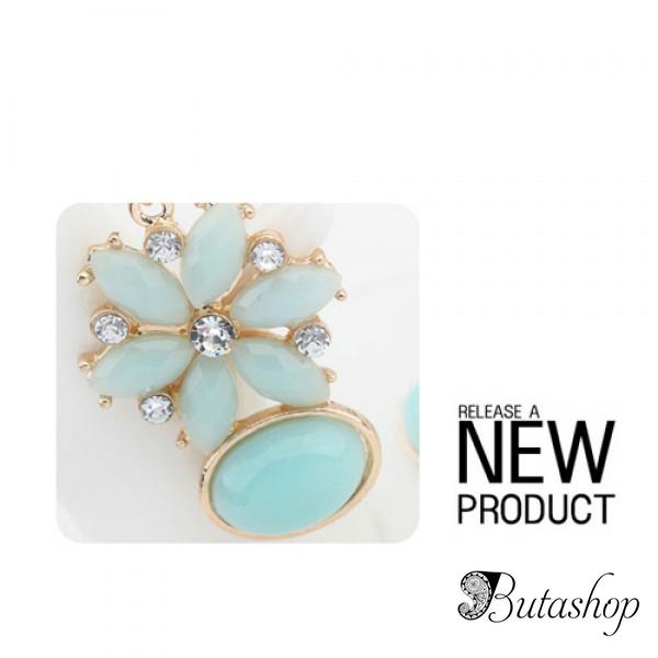 РАСПРОДАЖА! Голубые вечерние серьги - www.butashop.com